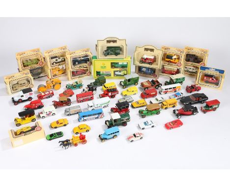 Collection of Lledo Days Gone, Corgi and other model cars and vehicles, the majority housed in original boxes (qty)