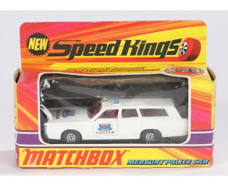 Matchbox Speed Kings K-23 Mercury Police Car, boxed 