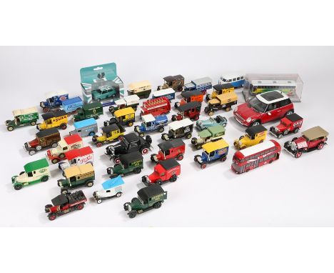 Matchbox, Lledo and other model delivery vehicles, cars and buses (qty)