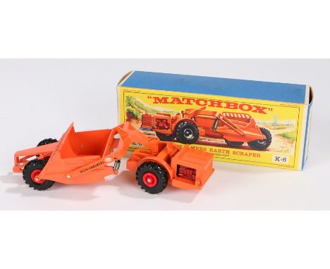 Matchbox Lesney K-6 Allis-Chalmers Earth Scraper, boxed