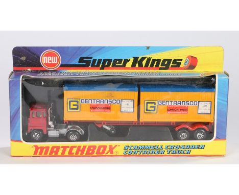 Matchbox Super Kings K-17 Scammell Crusader Container Truck, boxed 