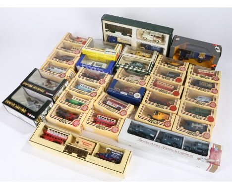 Collection of Lledo Days Gone and similar model cars and vehicles, all boxed (qty)