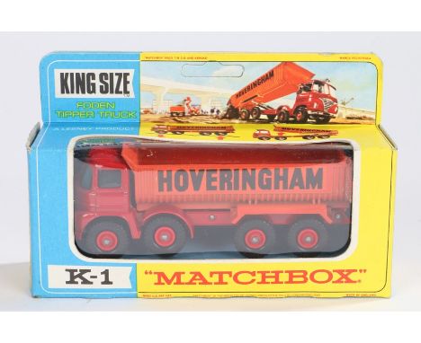 Matchbox King Size, K-1 Foden Tipper Truck, Hoveringham, boxed as new