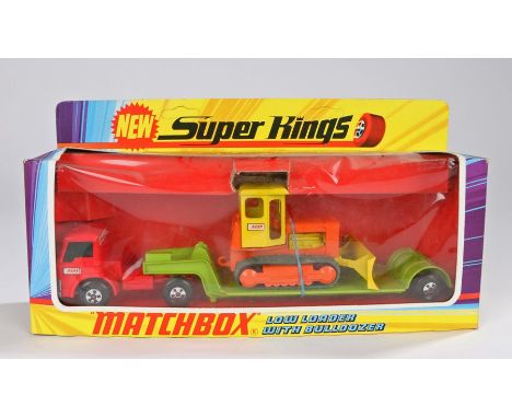 Matchbox Super Kings, K-17 Articulated Lorry and Bulldozer with Detachable cab, boxed as new