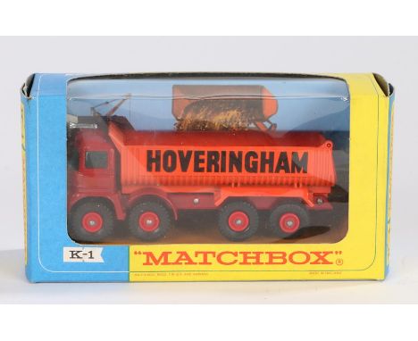 Matchbox Lesney King Size K-1 Foden Tipper Truck, Hoveringham, boxed 