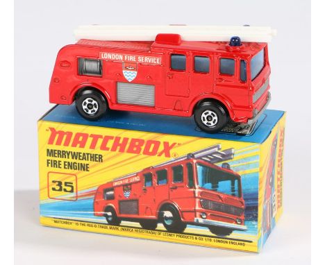 Matchbox Super Fast, Merryweather Fire Engine, boxed as new