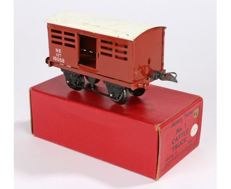 Hornby Trains No.1 Cattle Truck, Gauge O, R152, boxed