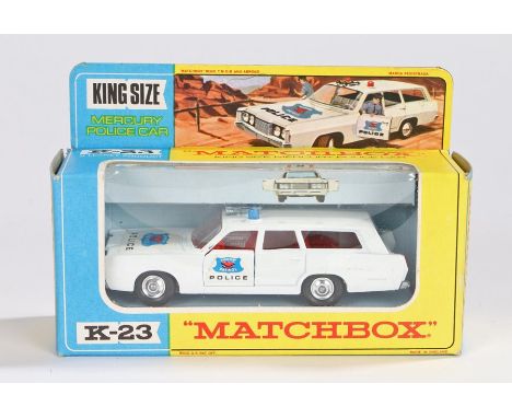 Matchbox King Size, K-23 Mercury Police Car, boxed as new