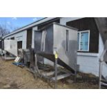 Axiom Fabricating Stainless Steel Gravity Feed Hopper, Stainless Steel Frame, 54" x 54" x 84" Top to