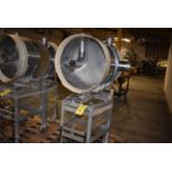 Coater/Polisher Air Baffle, 24 " Diameter, 4-Wheel Base for Pellegrini | Rigging and Loading $35