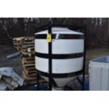 Thora Industrial Plastics Poly Tank w/Unload Gate, 48" Diameter x 64" Top to Bottom of Cone |
