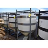 Thora Industrial Plastics Poly Tank w/Unload Gate, 48" Diameter x 64" Top to Bottom of Cone |