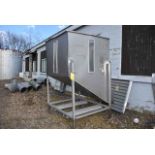 Axiom Fabricating Stainless Steel Gravity Feed Hopper, Stainless Steel Frame, 54" x 54" x 84" Top to