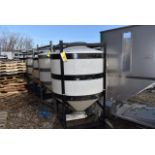 Thora Industrial Plastics Poly Tank w/Unload Gate, 48" Diameter x 64" Top to Bottom of Cone |