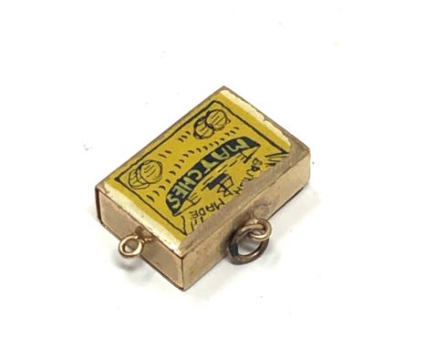 9ct Gold Vintage Match Box Charm (4g)
