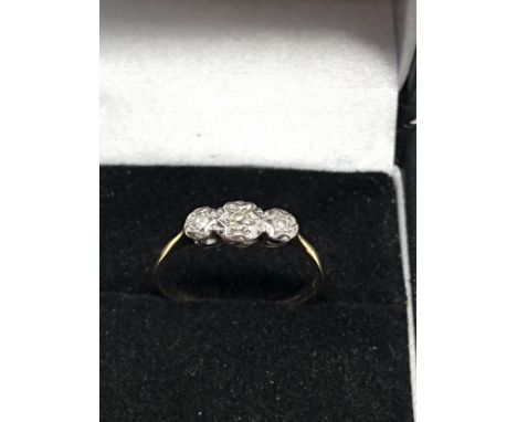 9ct Gold Vintage Diamond Ring (1.5g)