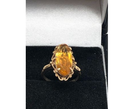 9ct Gold Citrine Ring (2.6g)