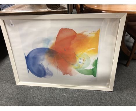 A William Tillyer gallery print in frame.