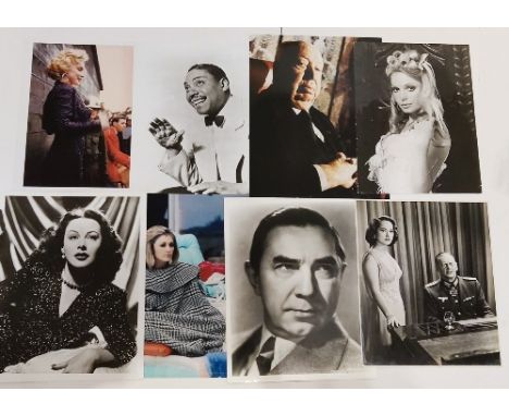 A collection of photographs of Bela Lugosi, Marilyn Monroe, Alfred Hitchcock etc 