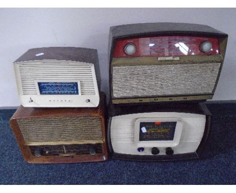 Four vintage radios 