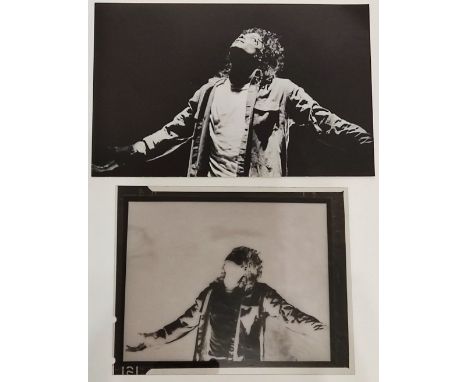 A Michael Jackson 'Man in the Mirror' tour negative, song book  and cd 