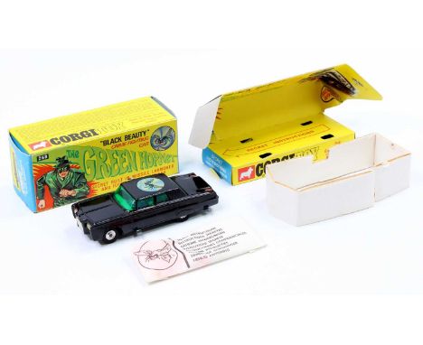 Corgi Toys No. 268 The Green Hornets 'Black Beauty', black body with green windscreen, Green Hornet transfer, with secret ins