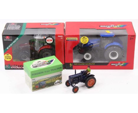 Britains Boxed 1/32nd scale Spalding Tractor Show and 100 Year Release tractor group, to include a Britains Tomy Fordson Majo