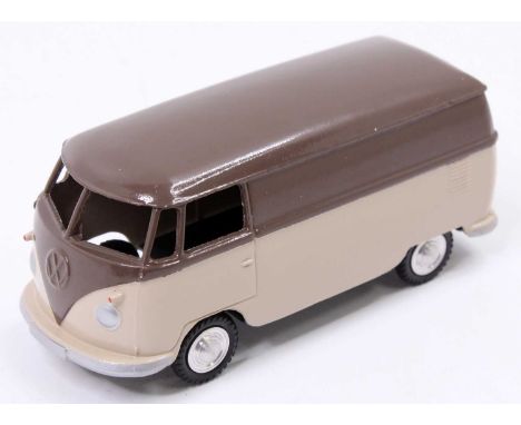 Marklin No. 5524/14Z Volkswagen Kombi - two-tone example comprising brown upper and light beige lower, silver trim, chrome sp