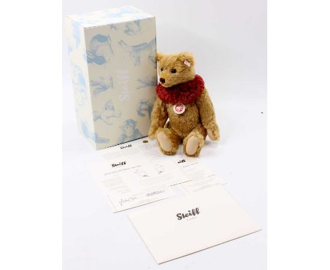A Steiff modern issue No. 656569 Yes/No Teddy Bear, a limited edition bear numbered 00224/1500 in its original box with certi