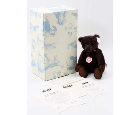 A Steiff modern issue No. 036293 110th Anniversary Teddy Bear, a limited edition bear numbered 707/1902 in its original box w