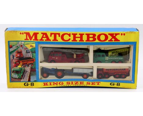 A Matchbox Kingsize gift set 8, containing K1 Foden Hovering and Tipper Truck, K11 Fordson Super Major tractor and farm tippi