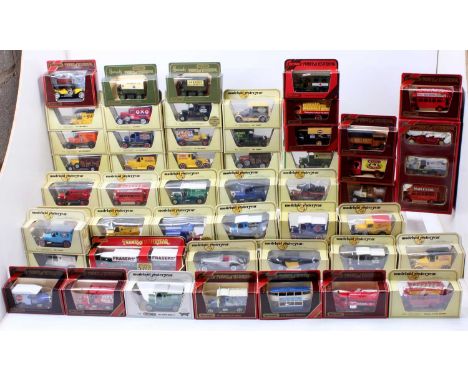 Matchbox Models of Yesteryear boxed model collection, with examples including Y12 Ford Model T in "Sunlight Soap", Y20 1937 M