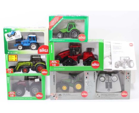 Siku 1/32nd scale boxed diecast and radio control group, 6 examples to include Siku Control John Deere R/C Tractor, No.2958 D