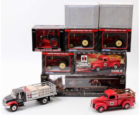 Collection of ERTL, Britains, and First Gear tractor and farm related diecast group, to include ERTL Britains CASE Kenworth S