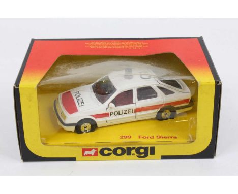 Corgi Toys No.299 Ford Sierra, Polizei Police Car, housed in the original window box (M-BVGNM)