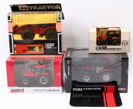 A collection of Case 1/32 scale diecast and radio controlled model group to include a Universal Hobbies No. UH4262 Platinum E