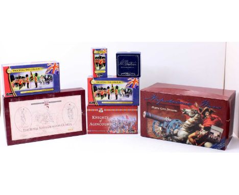 A collection of Britains modern issue soldier sets comprising No. 00148 Napoleonic Wars North Gate Diorama, No. 40239 Knights