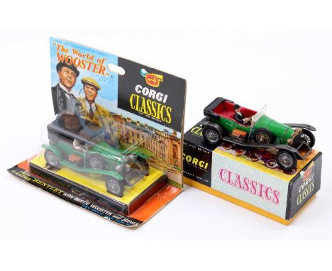 A pair of Corgi Classics boxed vintage diecasts to include a No. 9001 1927 Bentley together with a No. 9004 World of Wooster 