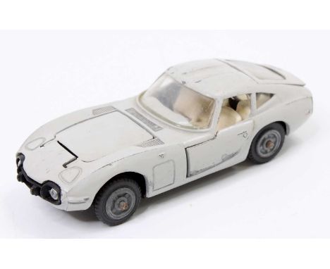 A Russian 1/43 scale model of a Toyota 2000 GT model No. A-29 finished in grey with cream interior
