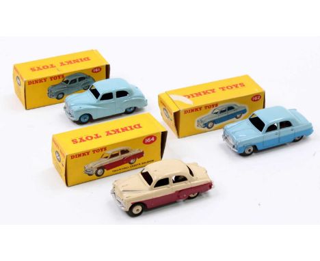 Dinky Toys boxed model group of 3 comprising No. 164 Vauxhall Cresta Saloon in red/cream with cream hubs and comes in a crisp