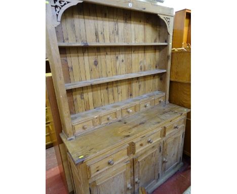 Vintage style pine dresser with spice drawers