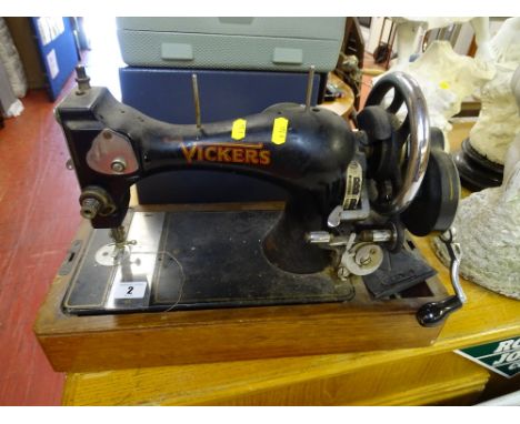 Vintage Vickers manual sewing machine