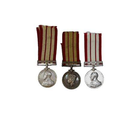 Three Royal Navy General service medals awarded to; a George V medal with a bar for Persian Gulf 1909-1914, awarded to J.831 