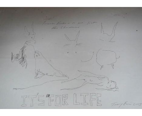 After Tracey Emin RA (b.1963), lithograph, 'Remember Easter is not just for Christmas, it's for Life', limited edition wrappi