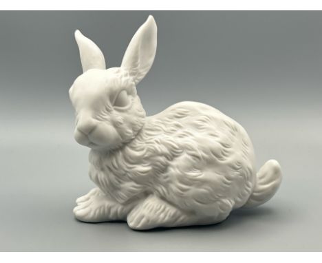 A Rosenthal Studio-haus white ceramic Rabbit, 12cm high, 14cm long / AN18