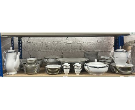 Noritake 67 piece P576 dinner service for eight place settings with a John Stevenson eight place setting canteen of cutlery /