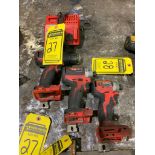 (3) Milwaukee Cordless Power Tools & Charger; (2) Impact Drivers & Drill, 18V