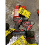 (2) Milwaukee Cordless Power Tools & Charger; Impact & Drill, 18V