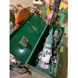 (2) Metabo Angle Grinders in Metal Case, 8" & 6" Models