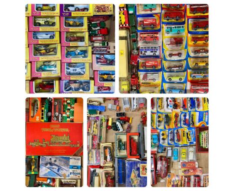 LARGE COLLECTION OF SCALE MODEL DIECAST VEHICLES including Matchbox, Corgi Juniors, Lledo, Solido etc. much in original packa